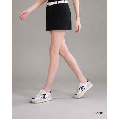 샤* 26SS 프리 컬렉션 패브릭 스웨이드 카프스킨 스니커즈