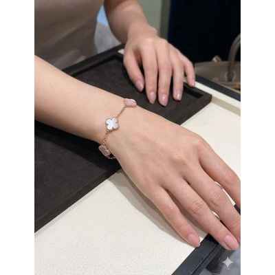 반*** 알함브라 5모티프 팔찌 (핑크 자개)