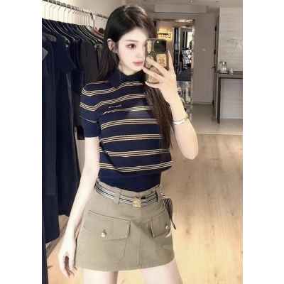 미*** 자가드 스트라이프 폴로 니트➡수입최고급
