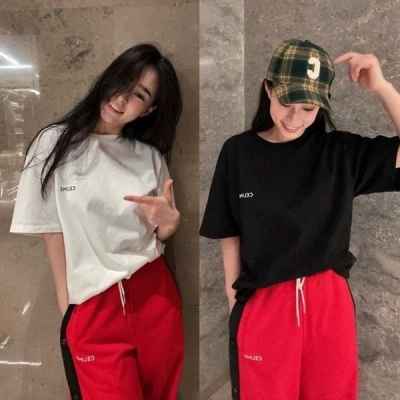 셀** 스몰로고 프린트 라운드 반팔티