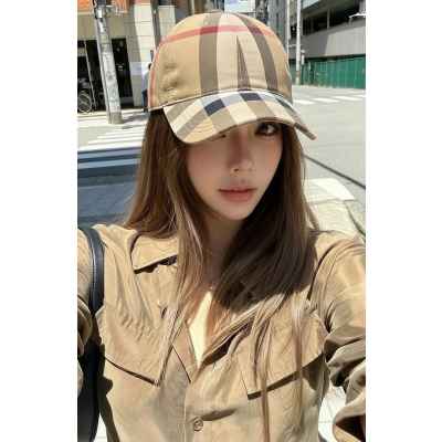 버** 자이언트 체크 코튼 볼캡 ✔수입