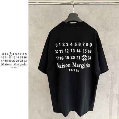 메* 마르지엘라 넘버링 그래픽 코튼 티셔츠(수입)
