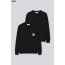 셀** 트리옹프 로고 패치 브이넥 코튼 스웨터 가디건