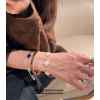 반*** 화이트&골드 알함브라 5모티브 브레이슬릿