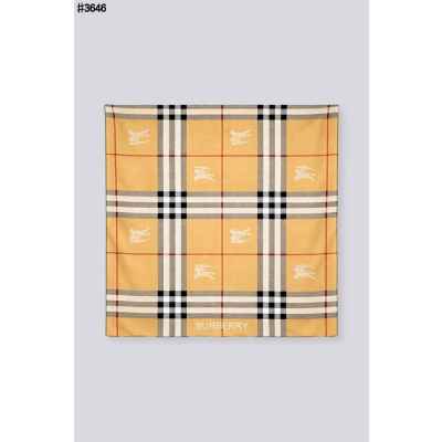 버** EKD 노바 체크 실크 숄 스카프