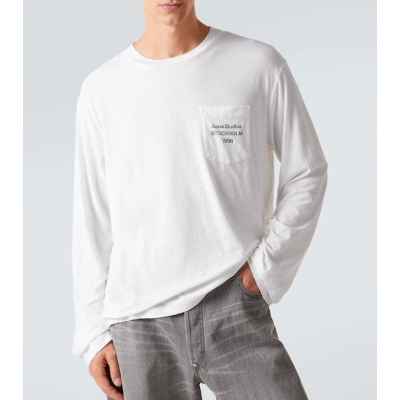 아** 포켓로고 긴팔 티셔츠