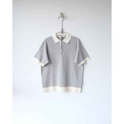 디* 오블리크 니트 폴로 셔츠 - 수입