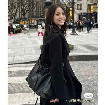 루* 고급 캐리올 다크 MM 숄더백