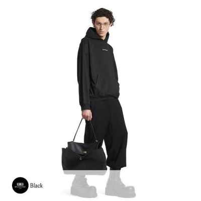 발**** 체스트 더블 로고 자수 후드